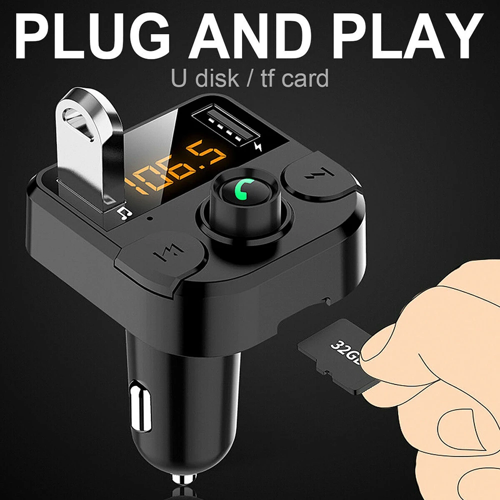 New Hisound New design fixed panel chargers car kit fm transmitter ic car mp3 usb player