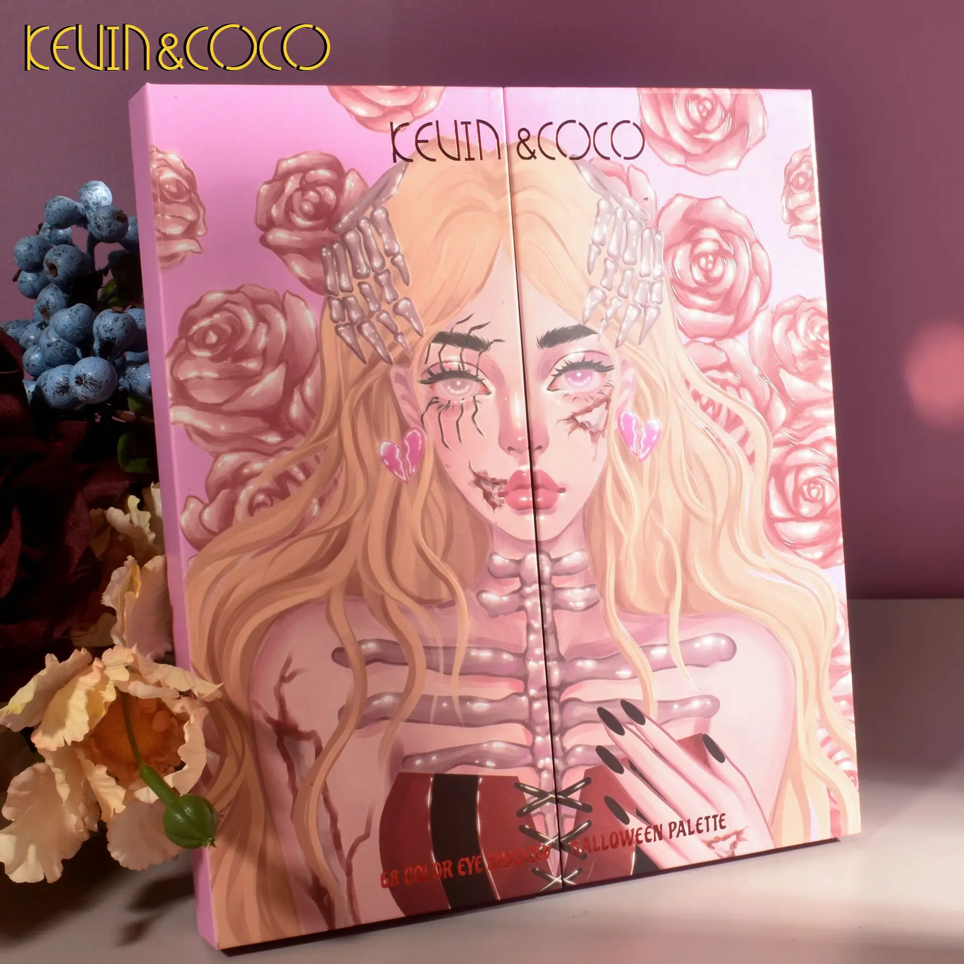 Cross-border e-commerce professional for the factory KEVIN COCO68 color eyeshadow resurrection rose overall manufacturer