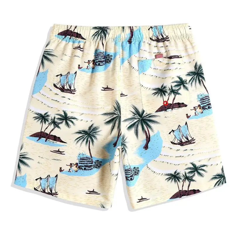 Custom Print Banana Design Beach Mens Shorts Swimsuits Personalised Blue Man Swimming Trunks Swimwear Bathing Suits For Mens