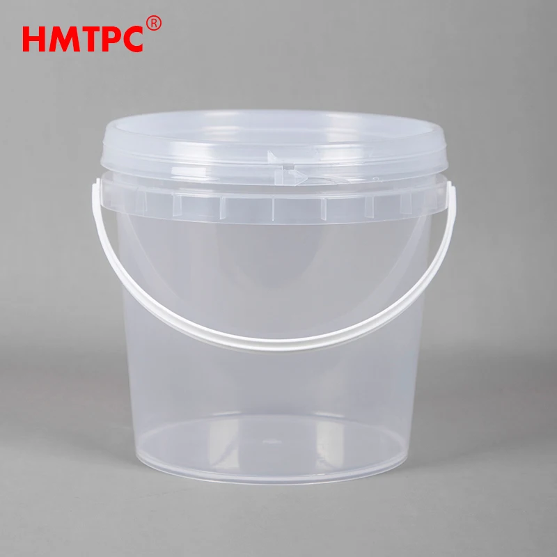 Bucket Food Container Colorful Plastic for Peanut Butter PP Wholesale Food Grade Round 300ml  Plastic Bucket with Lid