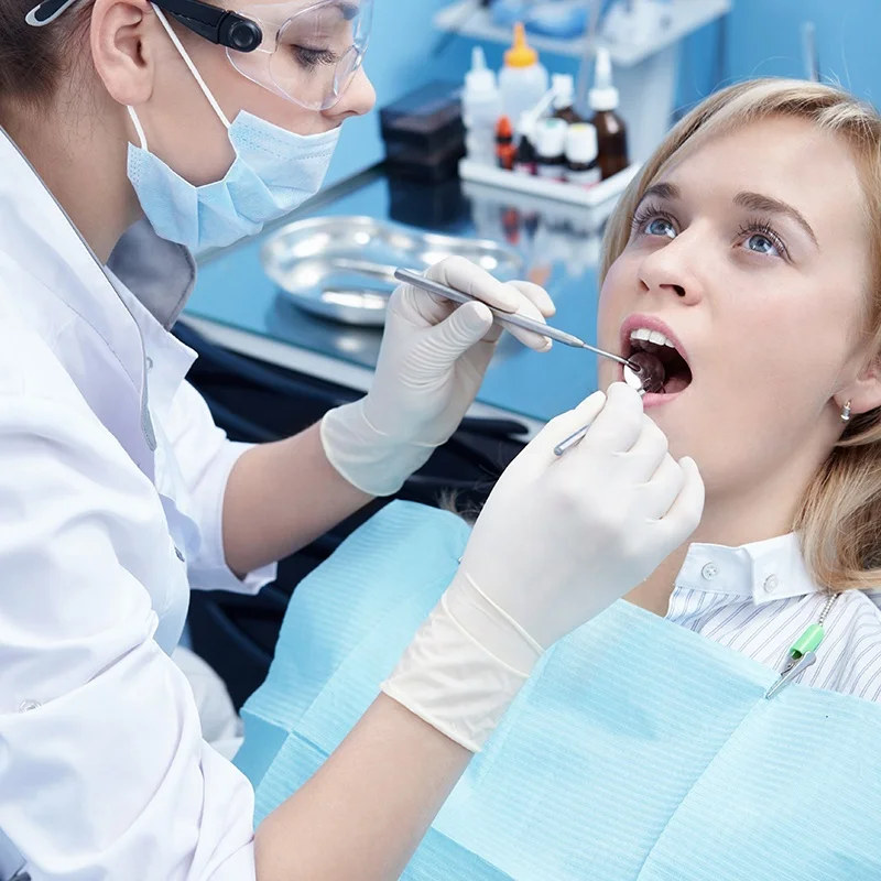 100 PCS Box Nitrile Examination Gloves Dental Hand Gloves Anti-slip White Disposable Powder Free Nitrile Gloves for Medical use