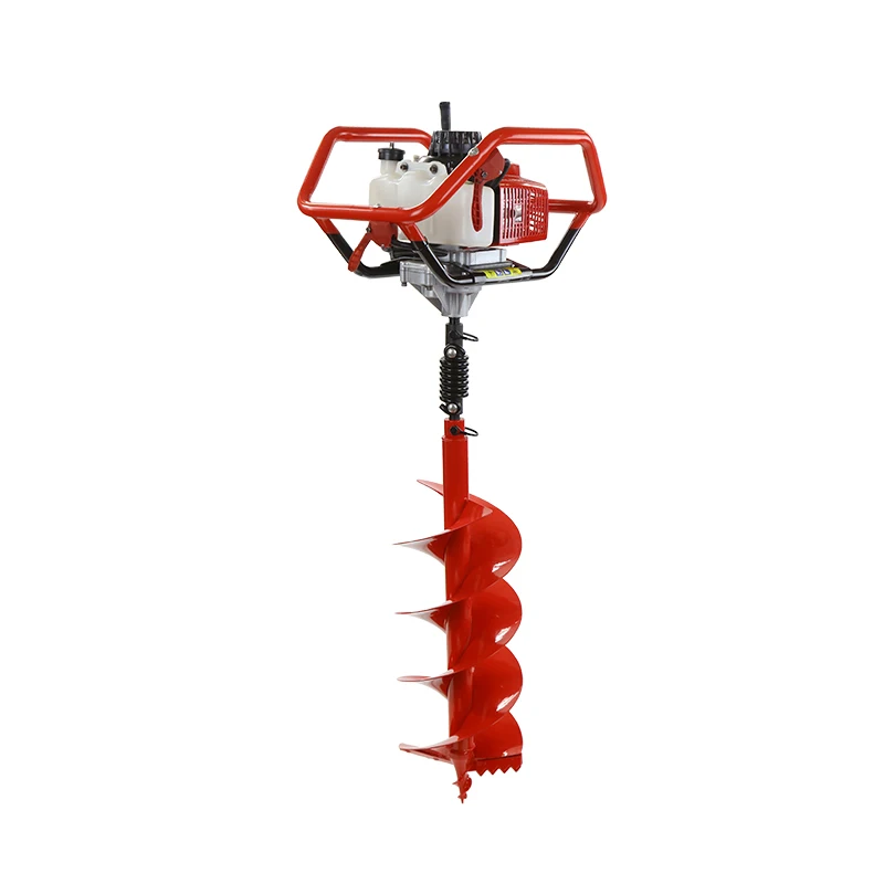 2stroke 68CC 2 person operated portable ground hole drill earth auger drill up 400mm max
