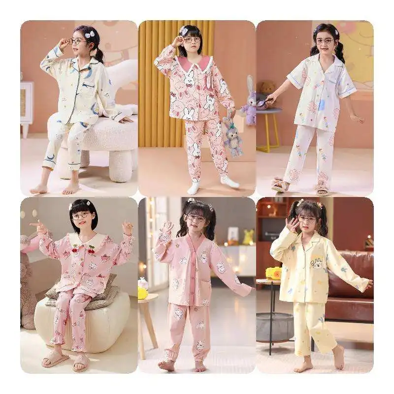 Лидер продаж, Детская Пижама с длинным рукавом и принтом на заказ, милая, 100% Хлопковая пижама для весеннего дома