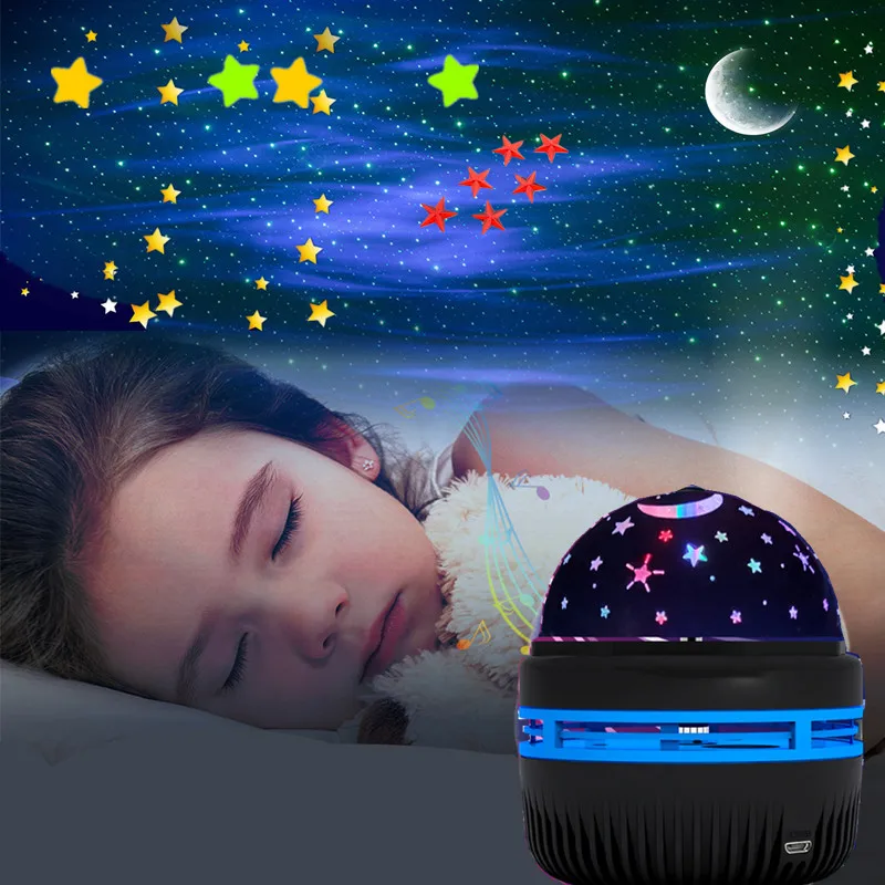Factory Price Led Galaxy Star Projector Light Magic Ball Light Mini Crystal Ball Night Light