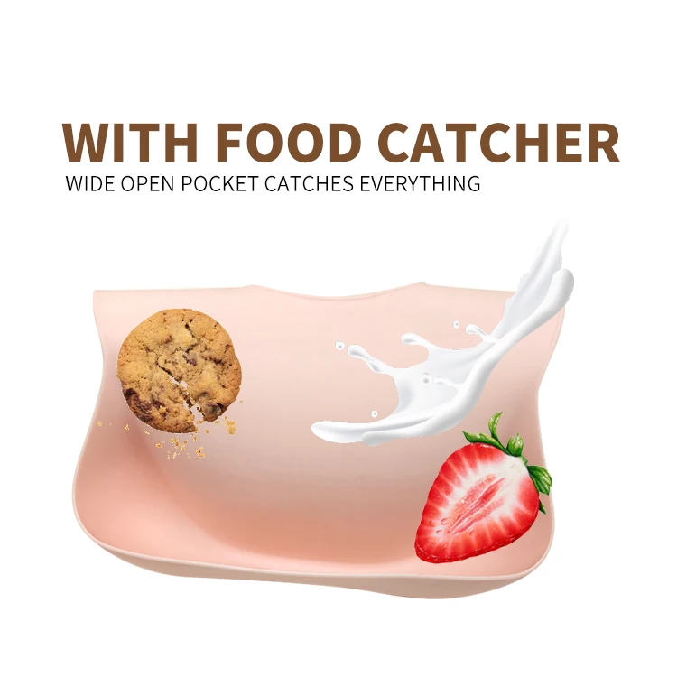 Wholesale Manufacturer Waterproof BPA Free Food Grade Silicone Baby Bibs