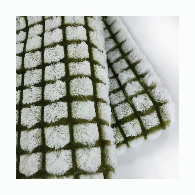 Factory Custom Direct Back Printing Faux Fur Fabric With Cut 10 mm Pile Design