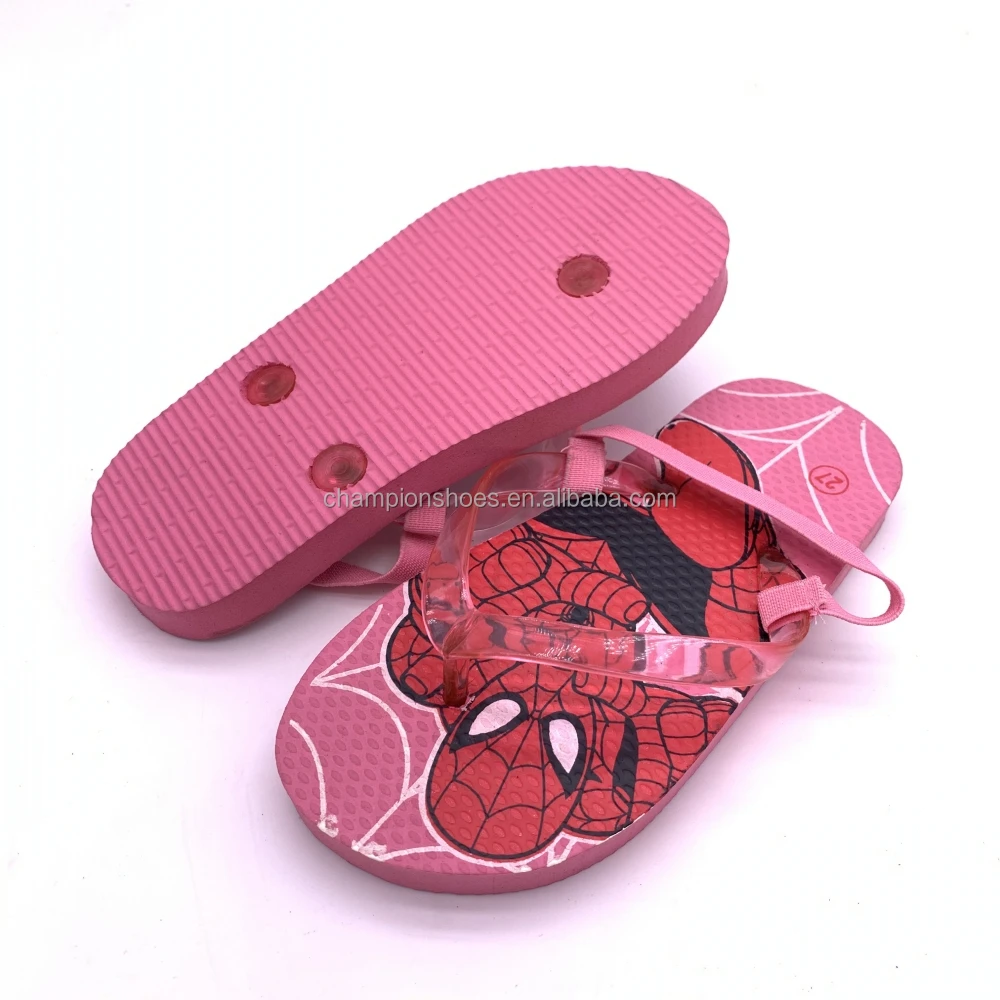 Rubber Flip Flops Custom Kid Slippers with Elastic Belt