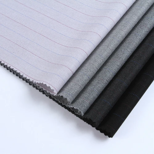 2019 China gold supplier new style super soft woven twill stripe polyester rayon spandex fabric
