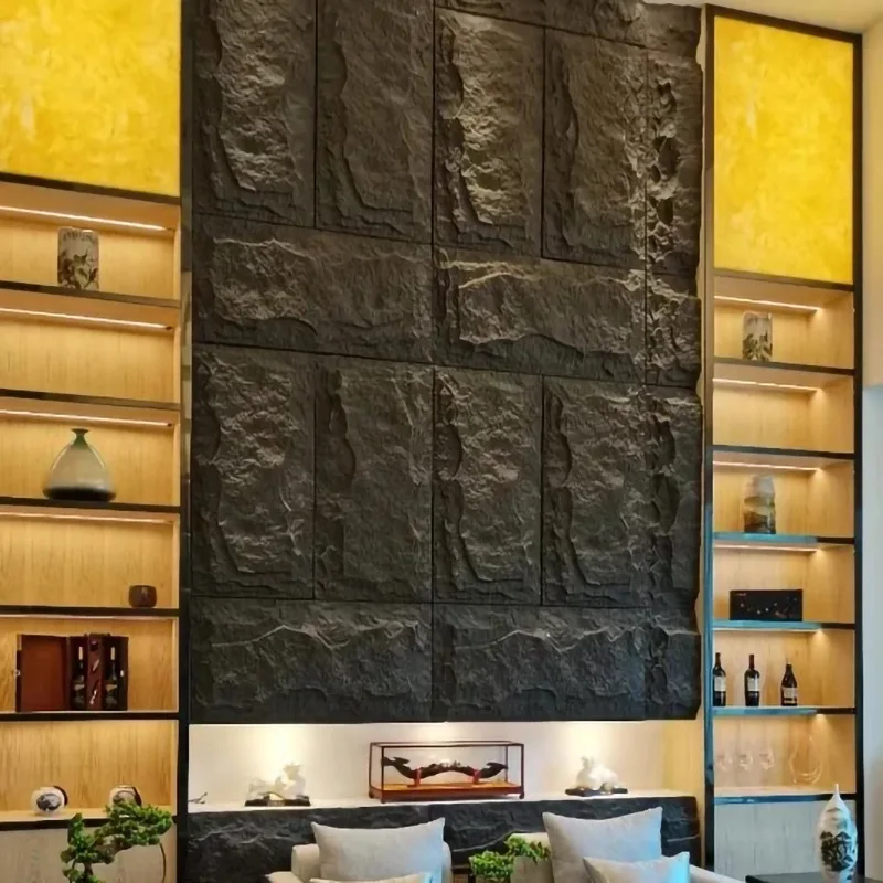 High Quality Pu Moulding Decorative High Hardness Faux Stone Panel for Interior Exterior Wall Decor