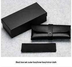 Durable Leather Eye Glasses Sunglasses Shell Hard Case Convenient Lightweight Protector Box Solid Color Pouch Bag Easy To Carry