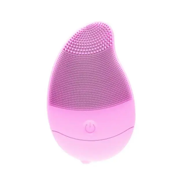 Mini Silicone Electric Face Cleaning Massage Battery Powered Waterproof Facial Pore Deep Cleansing Brush Make Up Cleaner