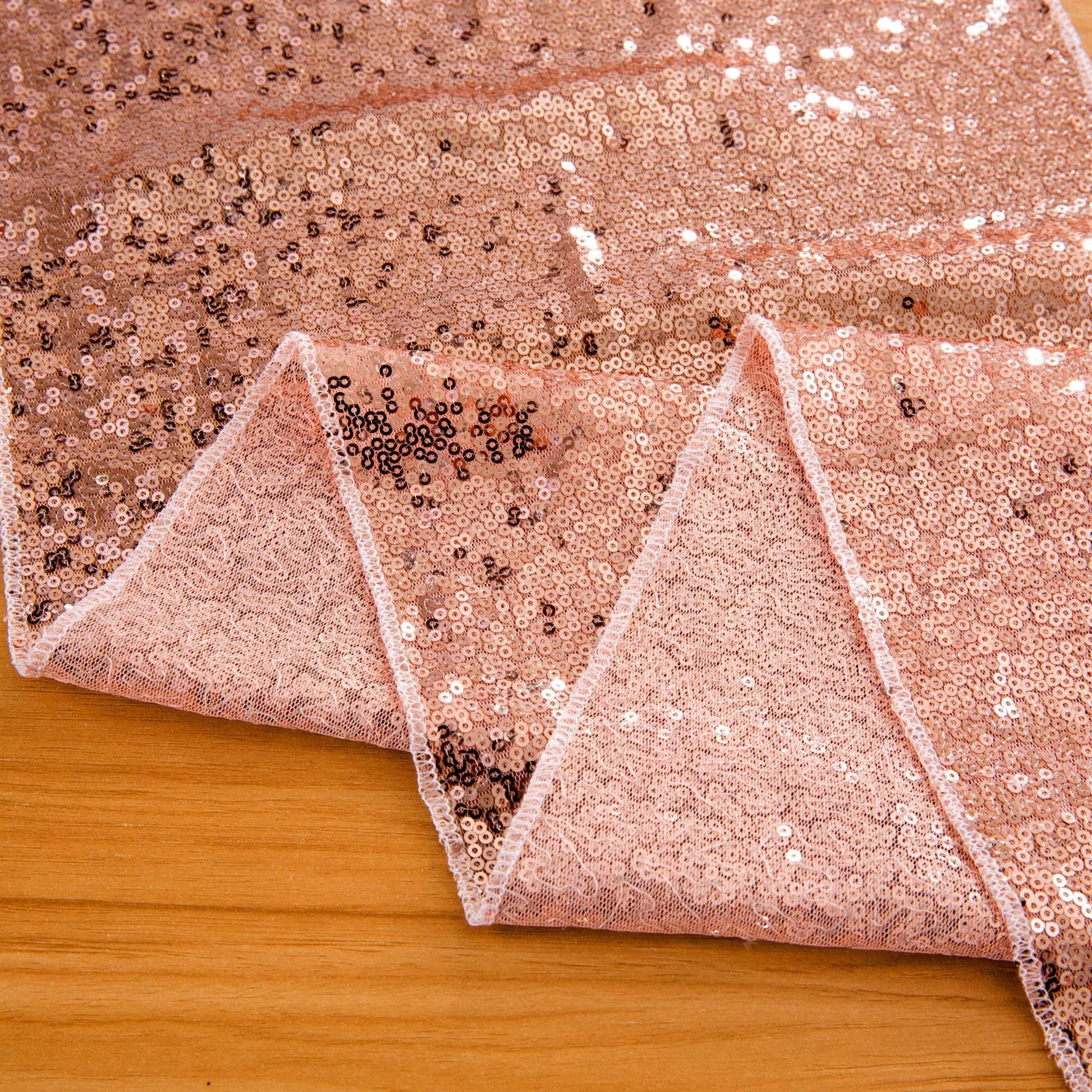 Glitter Table Runner-Rose Gold Party Supplies Fabric Decorations for Wedding Birthday Baby Shower,Table Runner