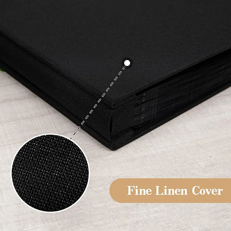 Wholesale Multifunctional Use 200 Sturdy Inner Pages Sewn Leatherette Frame Cover Travel Record Wedding Birthday Photo Album