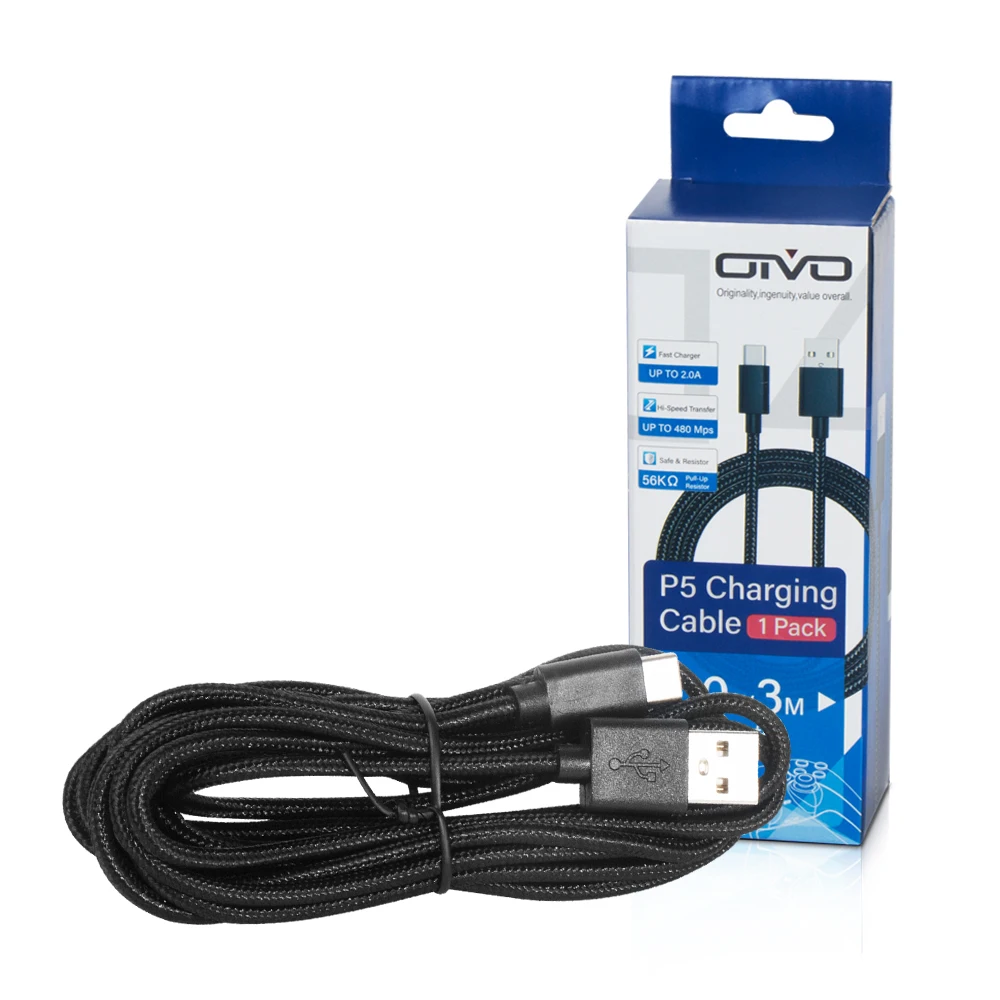 OIVO Video Game Console Charging Cable Usb Data Mobile Phone Charging Cable For Ps5