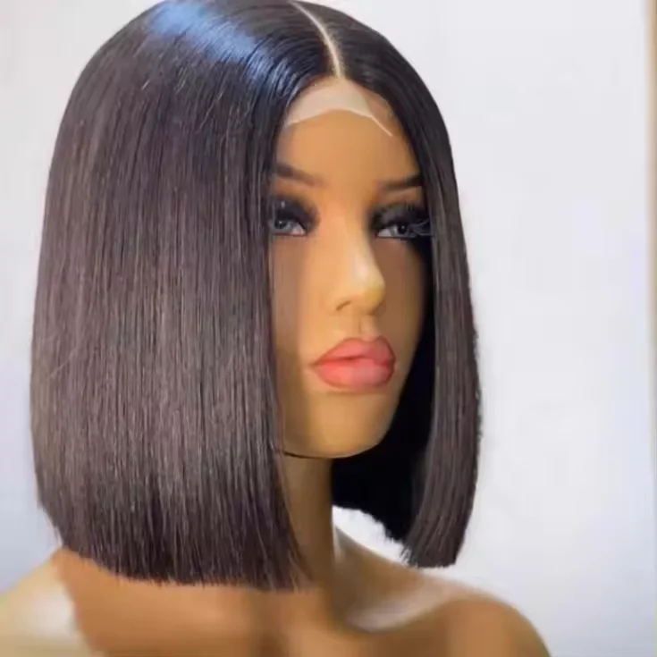 Cheap Raw Vietnamese Hair Short 2x6 Color Bob Wigs Human Hair For Black Women Glueless Full Hd Lace Frontal Wig Vendor