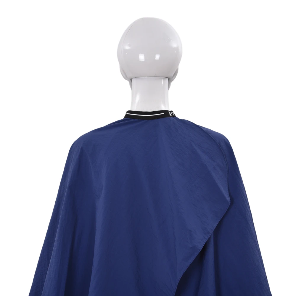 Professional Custom Logo High Quality Waterproof Material Barbershop Salon Hairdressing Cape With Woven Label Neck Closure