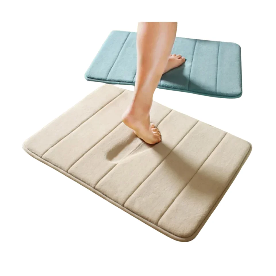 Custom Memory Foam Bath Mat Soft Absorbent Indoor Washable Bathroom Carpet Rugs For Bathroom Floors Mats Non Slip Bath Rug Mat