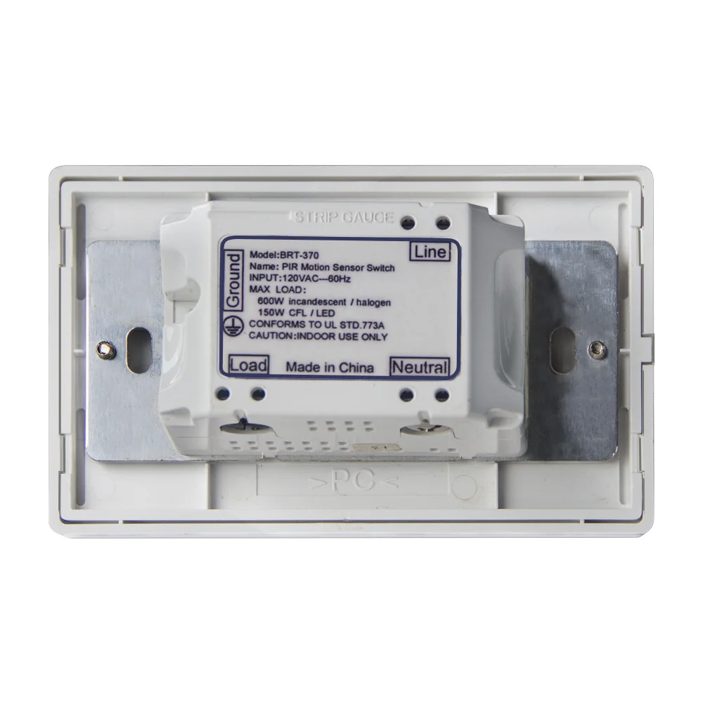 US Style Wall Mount PIR Motion Sensor Switch