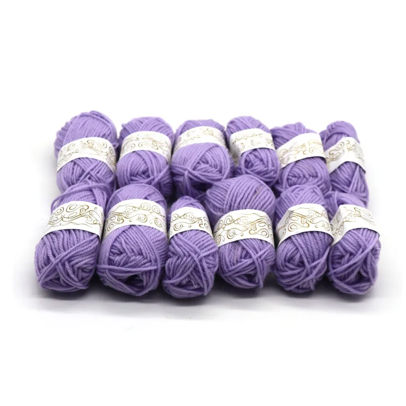12 color DIY Creative handicraft Color wool for children Wool Yarn Hand Knitting Yarns 300g/piece