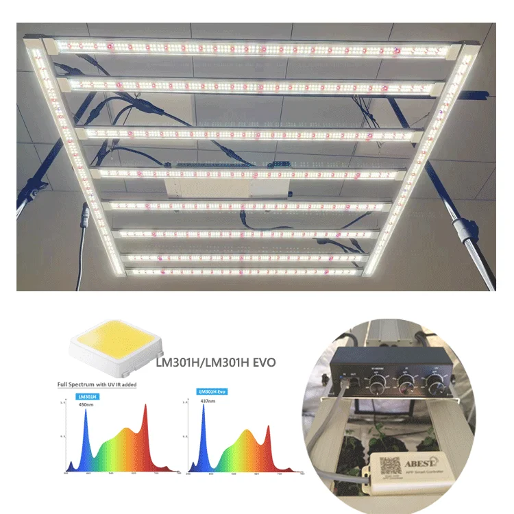 APP Smart Control 1000W 800W led grow light 3 channel dimming balanced PPFD in door plant Samsung lm301h evo grow lights