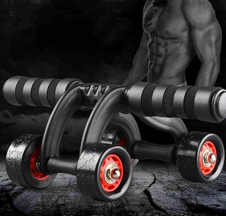 Fitness Exerciser Abdominal Abs Four Wheel Type ab For Abdominal Fit Exercise Training