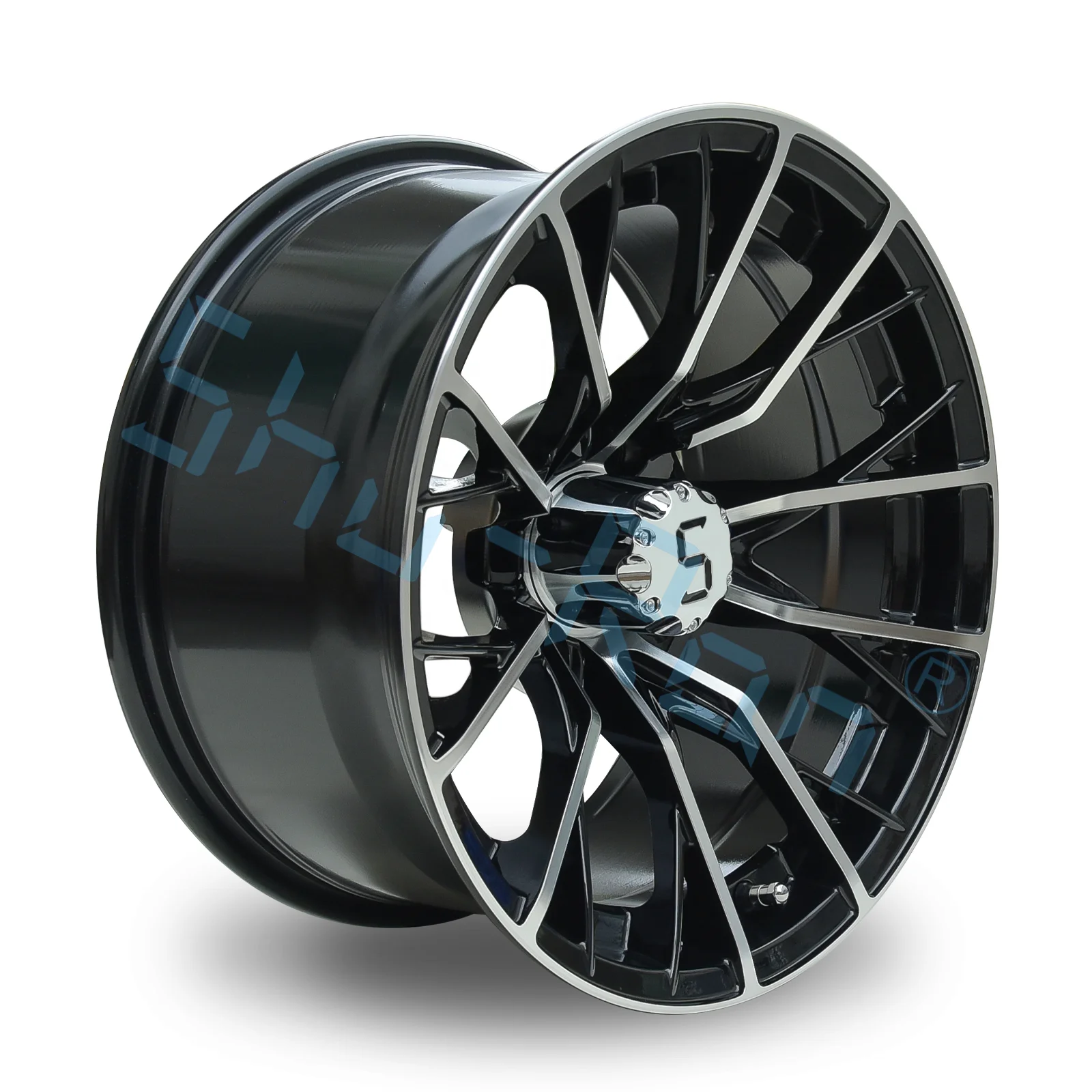 Wholesale Golf Cart 14' Rims Aluminum Alloy Gunmetal 14 inch Wheels for Golf Cart