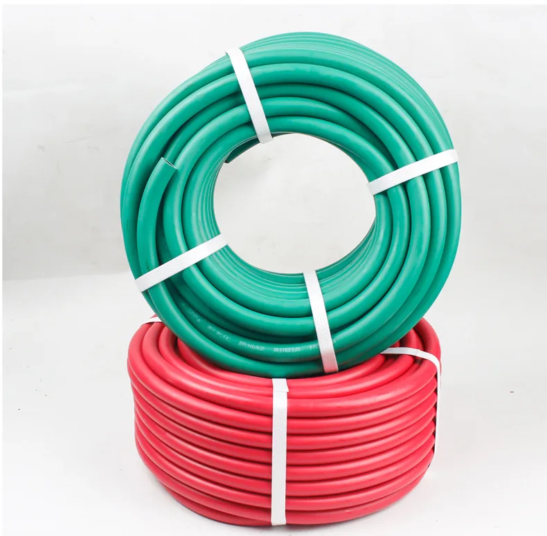 Three rubber two wire 8mm explosion-proof pressure resistant acetylene pipe oxygen rubber pipe two rubber one wire