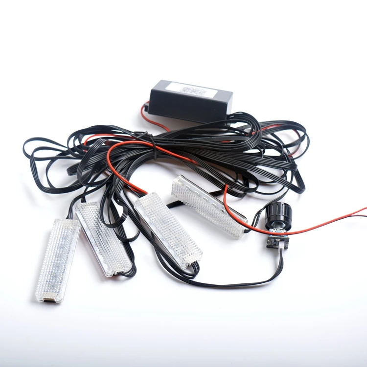 CQL LED Car Foot Light Ambient Lamp With USB Wireless Remote Music Control Multiple Modes Automotive Interior Decorative Lights