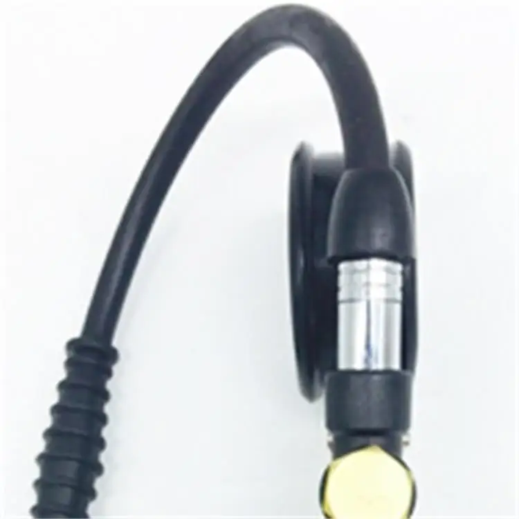 Air chuck dial tire gauge with inflating gun for any vehicle