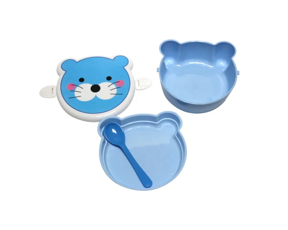  Детский Ланч-бокс без бисфенола А пластиковый в виде животного с замком