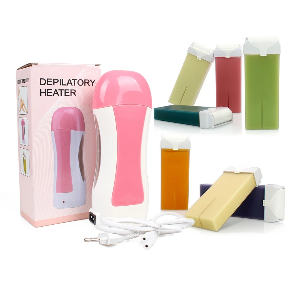 Cheap Wax heater body hair removal Wax warmer 100g Depilatory Roller household single roller wax machine