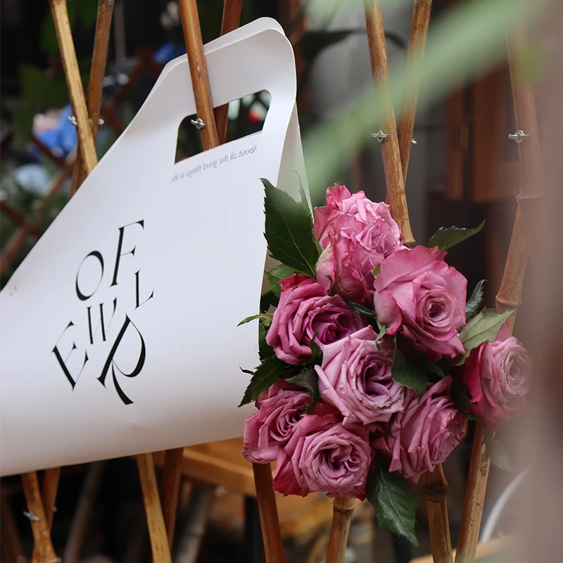 INS Style Flower Clutch Bag Fresh Flower Paper Carry Bag Bouquet Packaging Gift Bag For flower