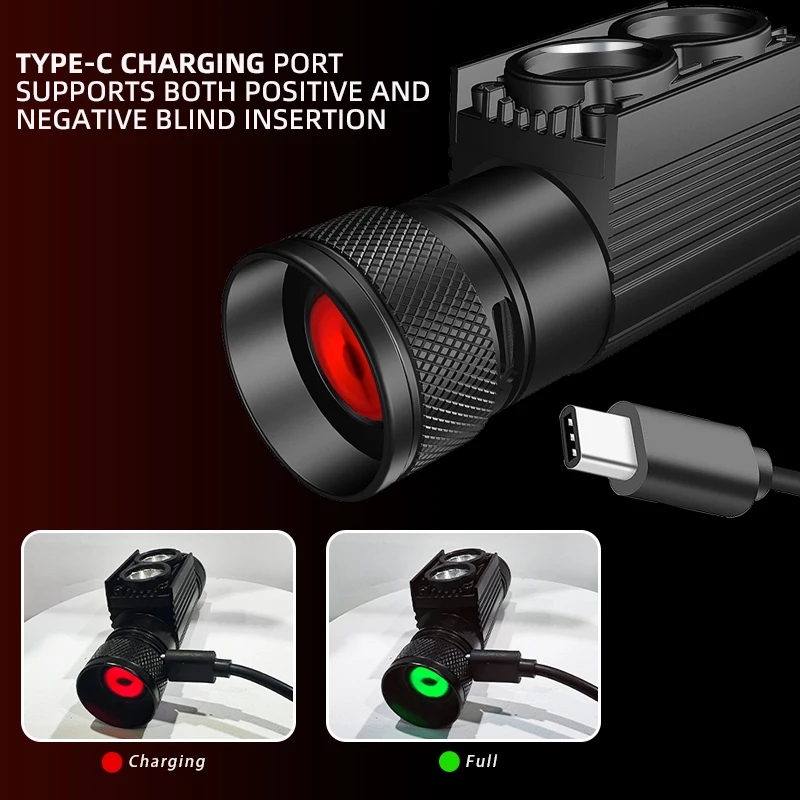 New Design Rechargeable Head Lamp Portable Camping headlamp LED Head Light Fishing Headlamps