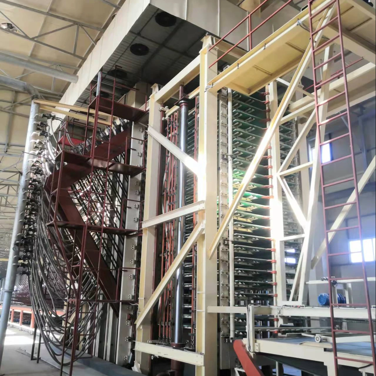 full automatic reed particle board production line