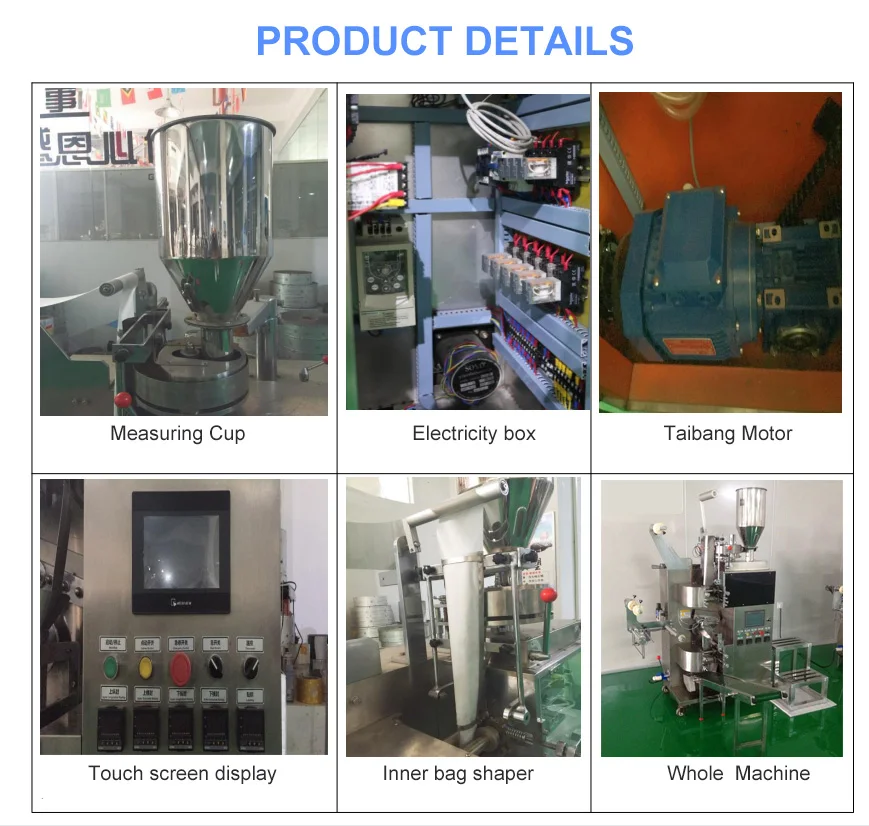 Full Automatic Filter Paper Tea Bag Packaging Machine Sealing Machines Powder Filling and Sealing Machine 3 Side Sealing 550