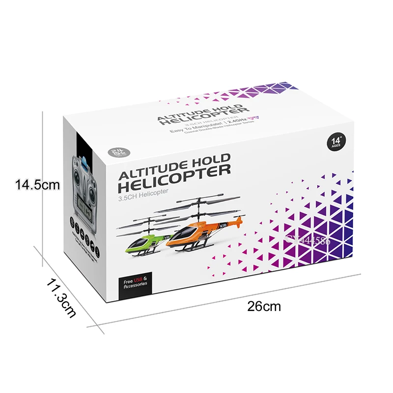 3.5 Channel Mini RC Helicopter Remote Control Helicopters Toys With LED Light For Kids