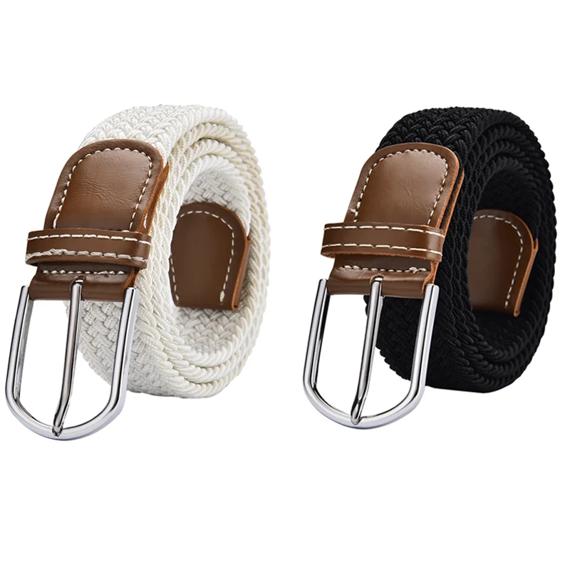 Заводская распродажа, эластичный плетеный модный эластичный тканый ремень, индивидуальный дизайн, Холщовый тканый ремень для мужчин и женщин