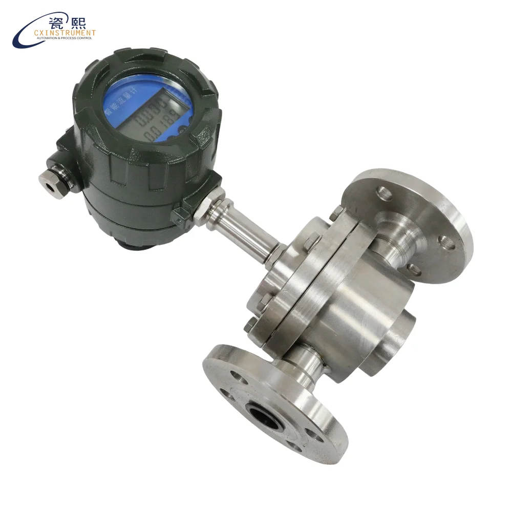 High Viscosity Heavy Oil Diesel Fuel Flow Meter 0.5% Accuracy Oval Gear Flowmeter