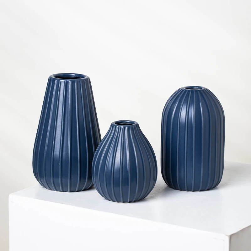 Yuanwang Decorative Ceramic Flower Vase Ceramic Vase Set Indoor Plant Vase