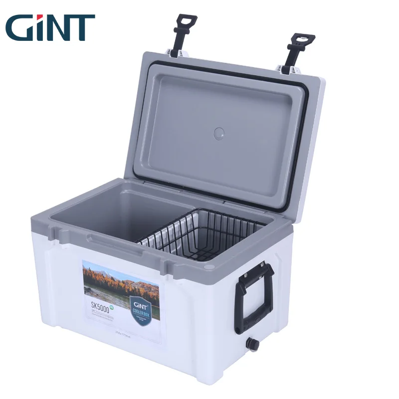 Корзина и разделочная доска GINT емкостью 50 л, изолированный холодильник для льда, уличный холодильник для кемпинга