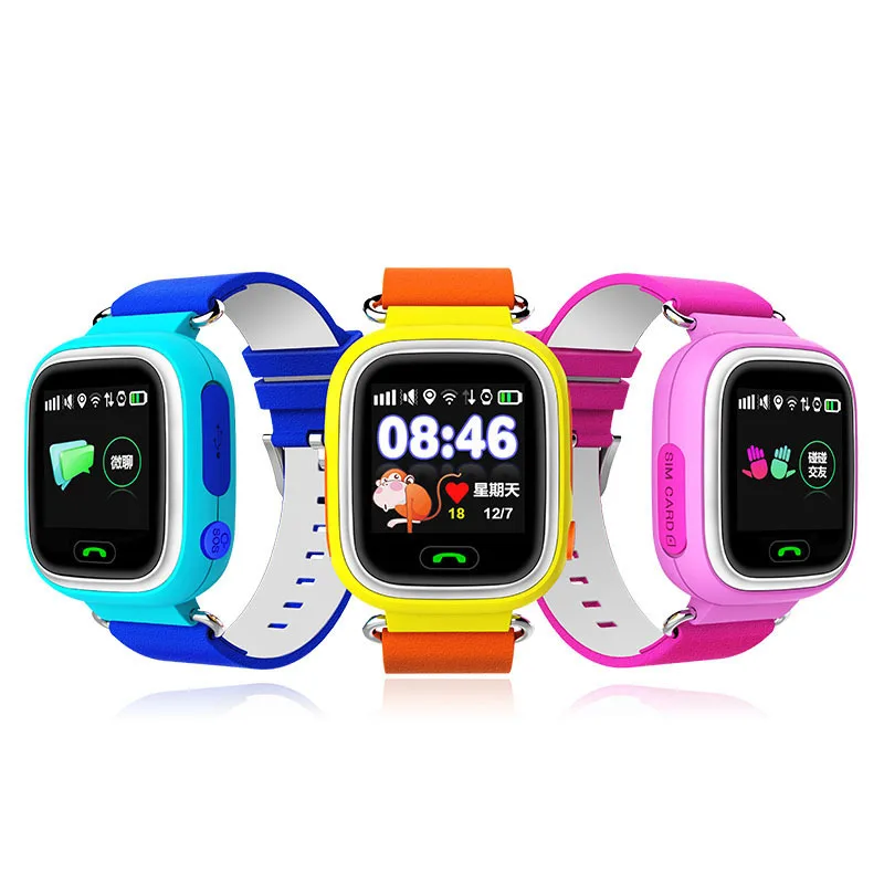 Gps Smart Watch Baby Watch Q90 With Wifi Touch Screen SOS Call Location Devicetracker For Kid Safe Anti-Lost Monitor