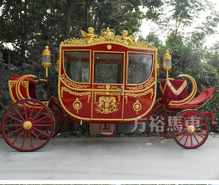 
Original manufacturer of royal horse carriage gold state coach chuck wagon 