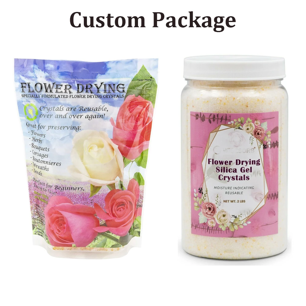 Absorb King 1KG Custom Reusable Silica Sand Flowers For Drying Flowers Drying Crystal