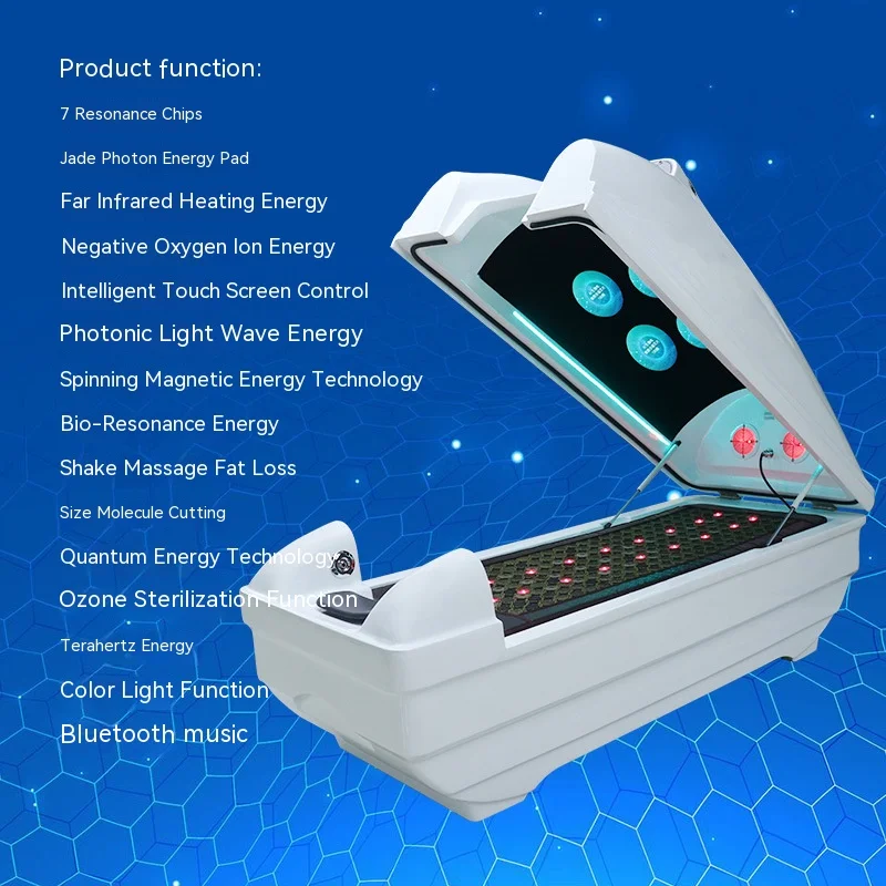 S.W Beauty Center LED Light Negative Ion FIR Ozone Therapy Sauna Spa Dome Far Infrared Massage Spa Capsule