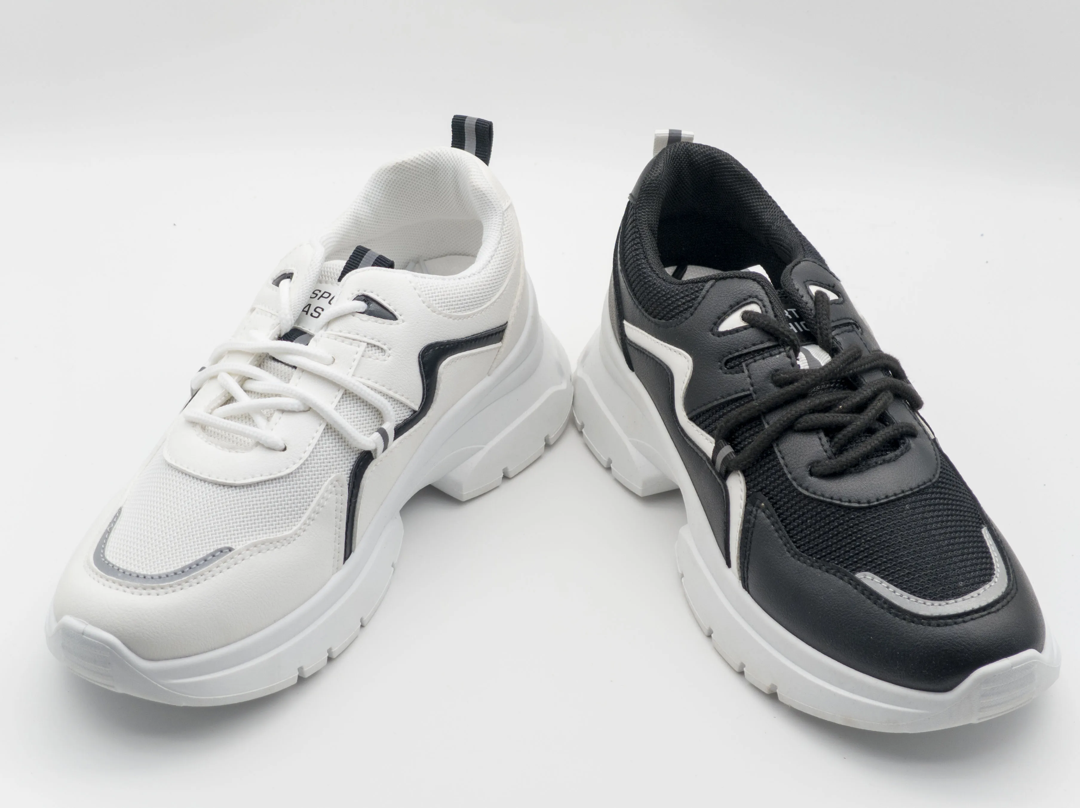 KH Factory INJECTION Shoes Chunky Sneakers Casual Fashion High Quality White Platform Lace-up Shoes For Women Classic