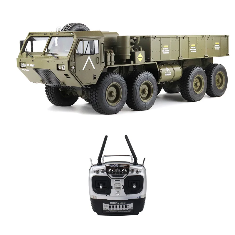 TRASPED HG-P801 PRO M977 HG 1/12 scale Metal Remote Control 8X8 simulation Army Military RC Truck