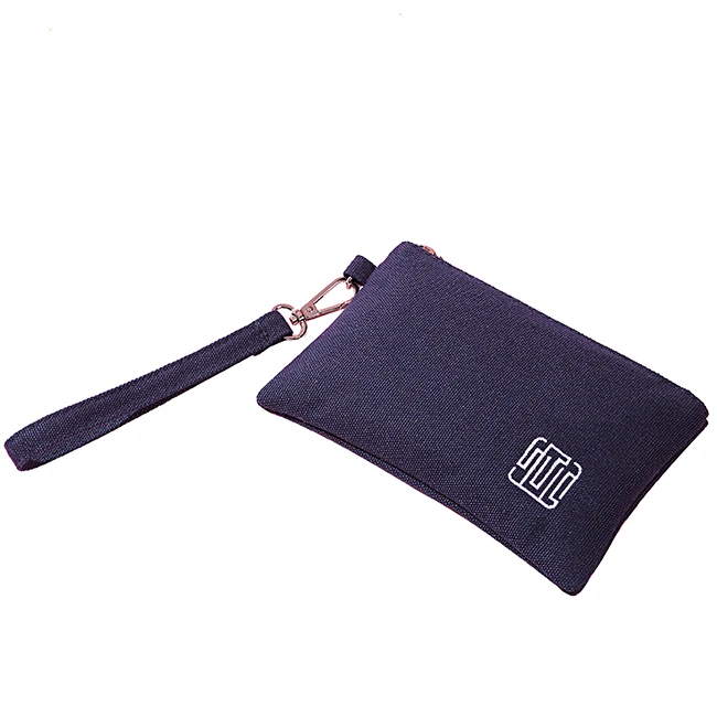 Fashion Promotional Gfit Zipper Coin Bag Canvas Pouch Bag Customized Logo Printed Small Cotton Coin Purse