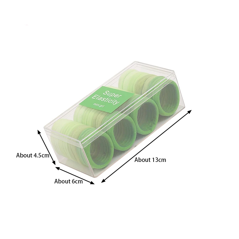 wholesale Women scruchies Colorful Girls Ponytail Holder Scrunchie Hair Tie Elastic Nylon Hair Ropes boxed