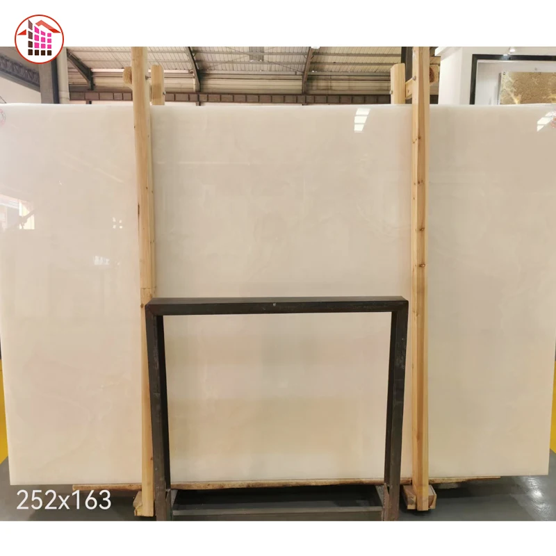 Good Price Translucent Afghanistan white Marble Onyx Stone natural white onyx  for background wall