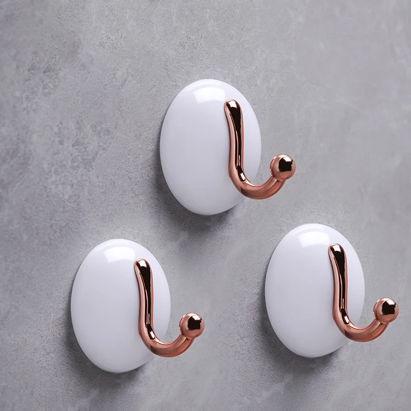 New Patent Product Novelty Stick Hooks Wall Mount Hanging Key Hooks Shower Door Hook